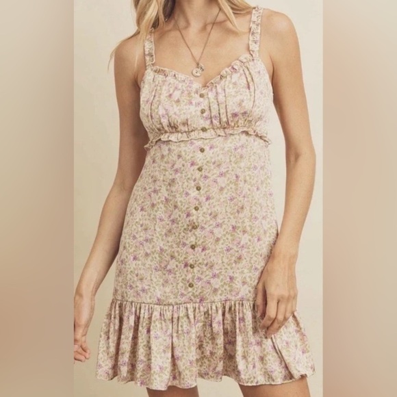 Floral Ruffle Dress - Picture 1 of 8